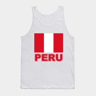 The Pride of Peru - Peruvian National Flag Design Tank Top